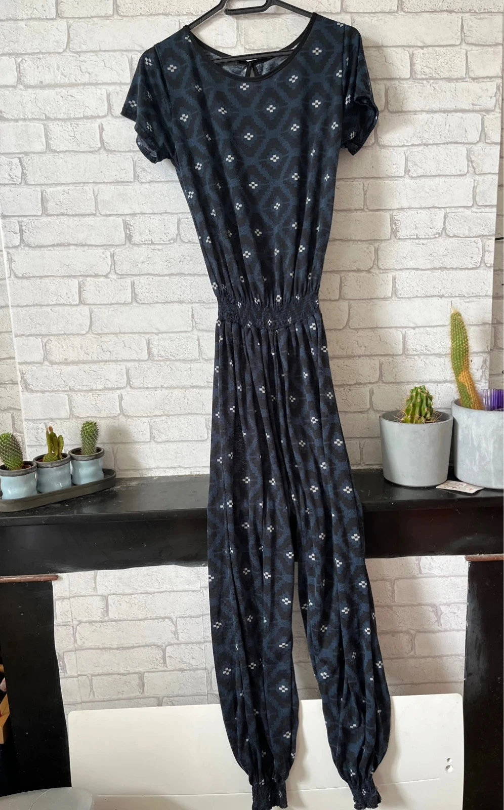 Combinaison fluide noire motifs – T40/42